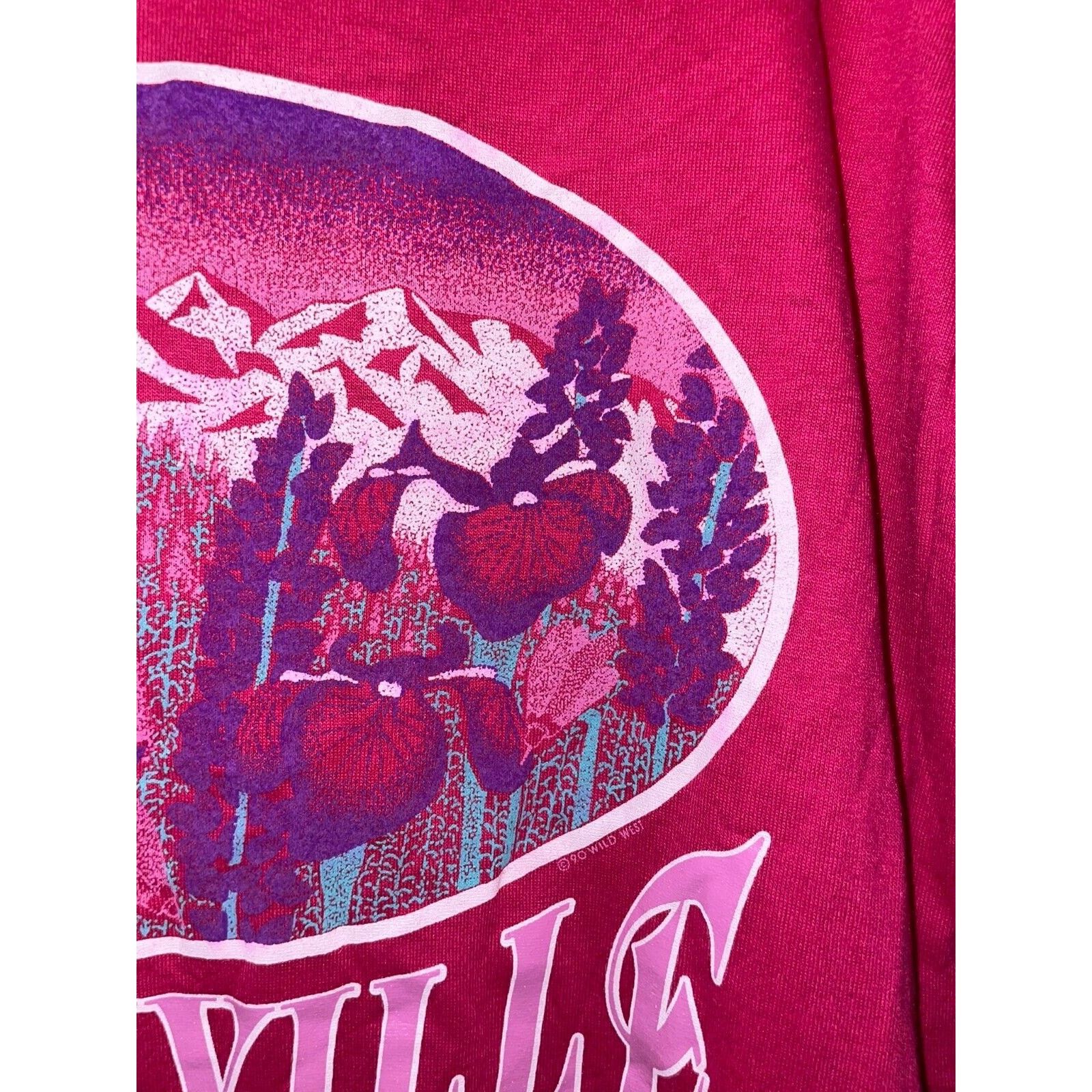 Jerzees Vintage Nashville Shirt Flower Pink Paint 90s Stained VTG M Size US M / EU 48-50 / 2 - 4 Thumbnail