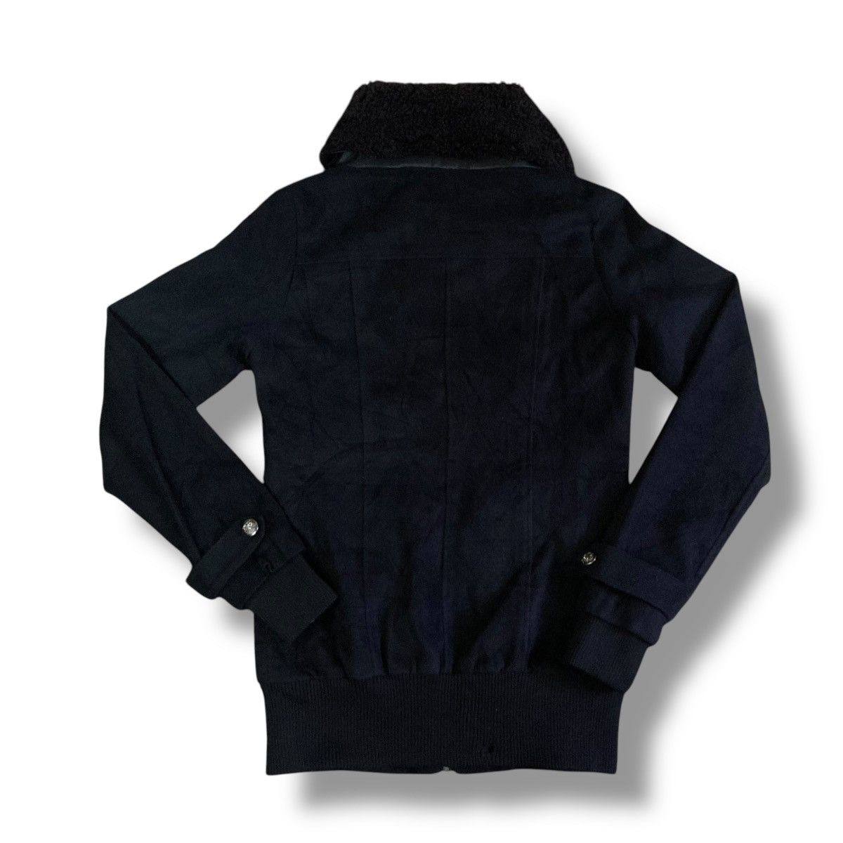 If Six Was Nine 🇯🇵 COLLIER PUNK GOTHIC FULL ZIP FUR COLLAR HOODIE JACKET Size US L / EU 52-54 / 3 - 3 Thumbnail
