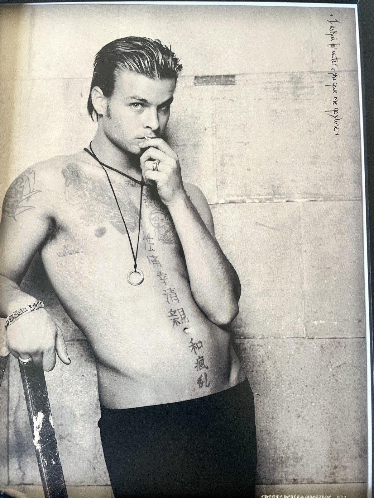 Chrome Hearts Chrome Hearts vintage look poster framed 9x11 Size ONE SIZE - 2 Thumbnail