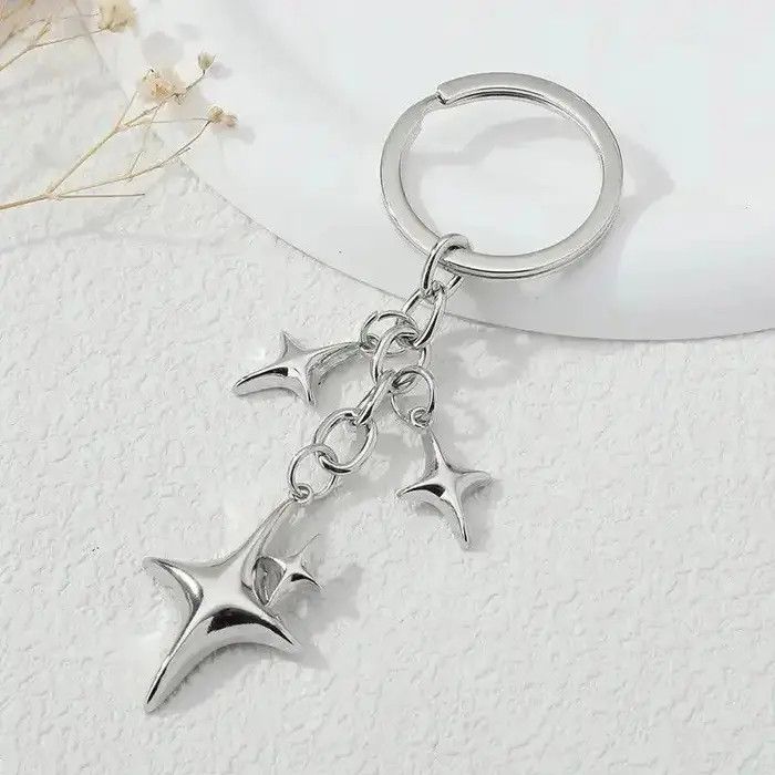 Vintage 4 Point Star Keychain Size ONE SIZE - 1 Thumbnail