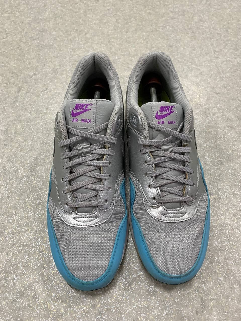 Nike Nike Air Max 1 FB 'Silver Current Blue' Size US 12 / EU 45 - 4 Thumbnail