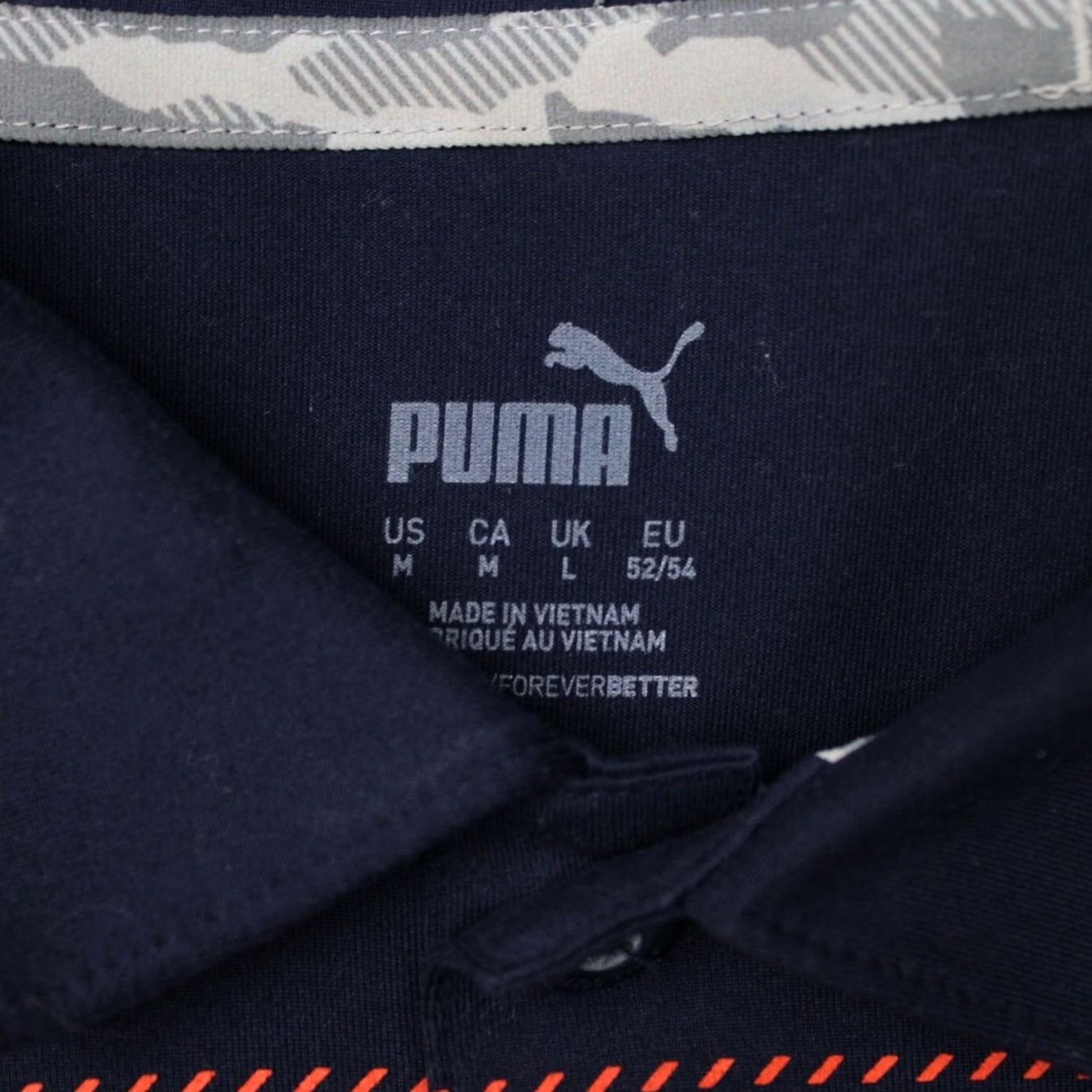 Puma Puma Polo Shirt Mens Medium Blue/Orange Golf Dry Cell Poly Stretch Short Sleeve Shirt Size US M / EU 48-50 / 2 - 7 Thumbnail