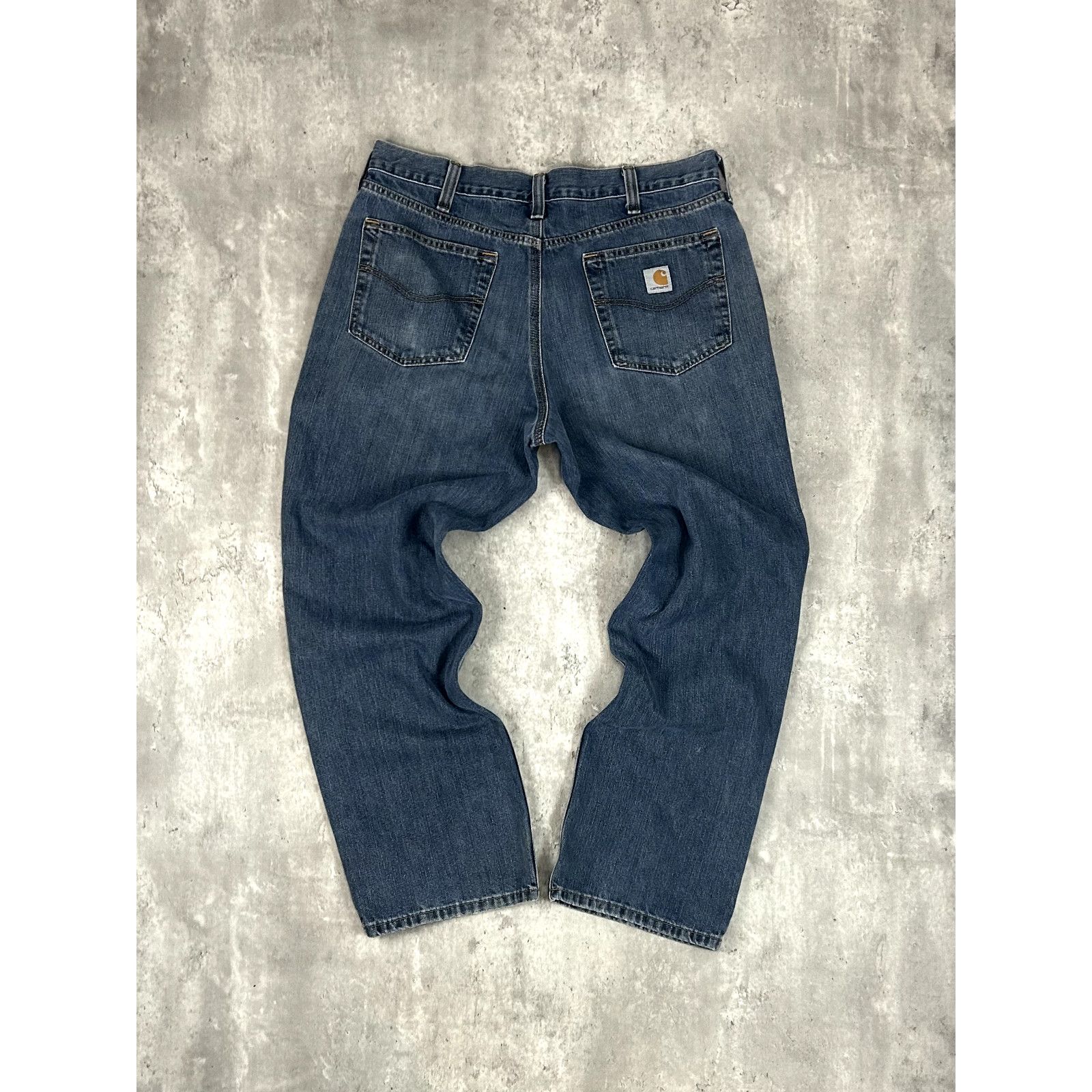Carhartt Carhartt Relaxed Fit Dark Wash Denim Workwear Pants Size 36 Size US 36 / EU 52 - 2 Thumbnail