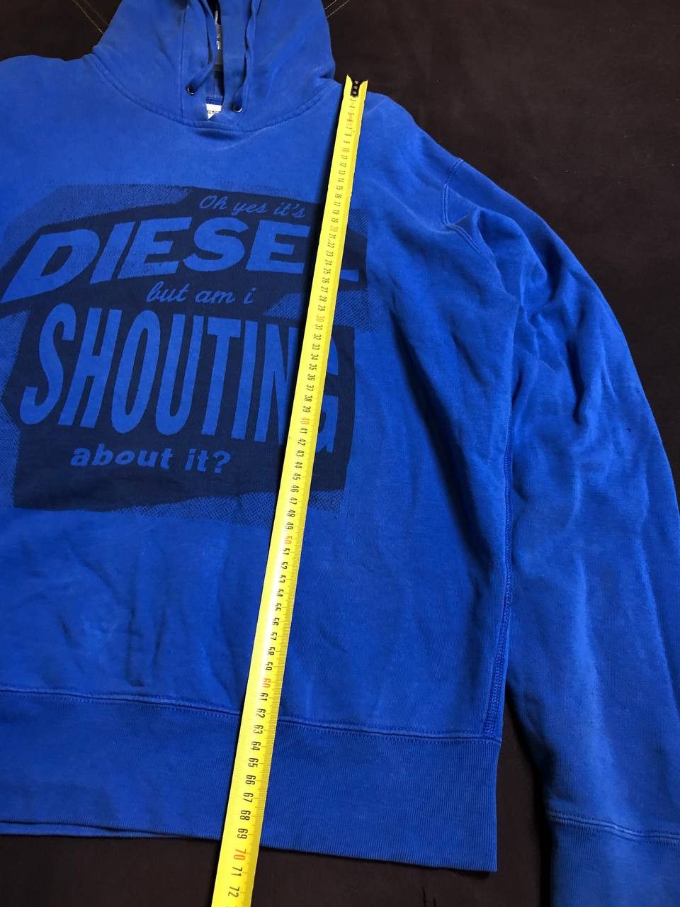Diesel Vintage Y2K Diesel Big Logo Faded Distressed Hoodie Size US XL / EU 56 / 4 - 20 Thumbnail