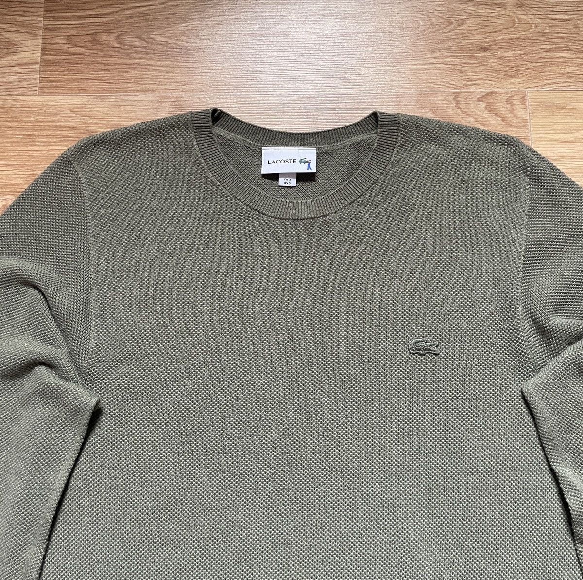 Lacoste Lacoste Men’s cotton Olive sweater / Pullover Size US S / EU 44-46 / 1 - 2 Thumbnail