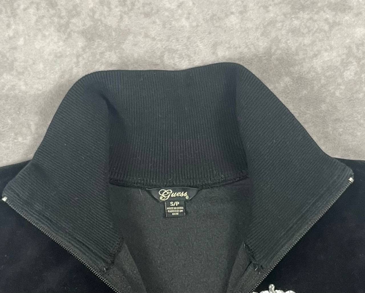 Guess Vintage GUESS Velour Zip Up Track Jacket S Size Size S / US 4 / IT 40 - 2 Thumbnail