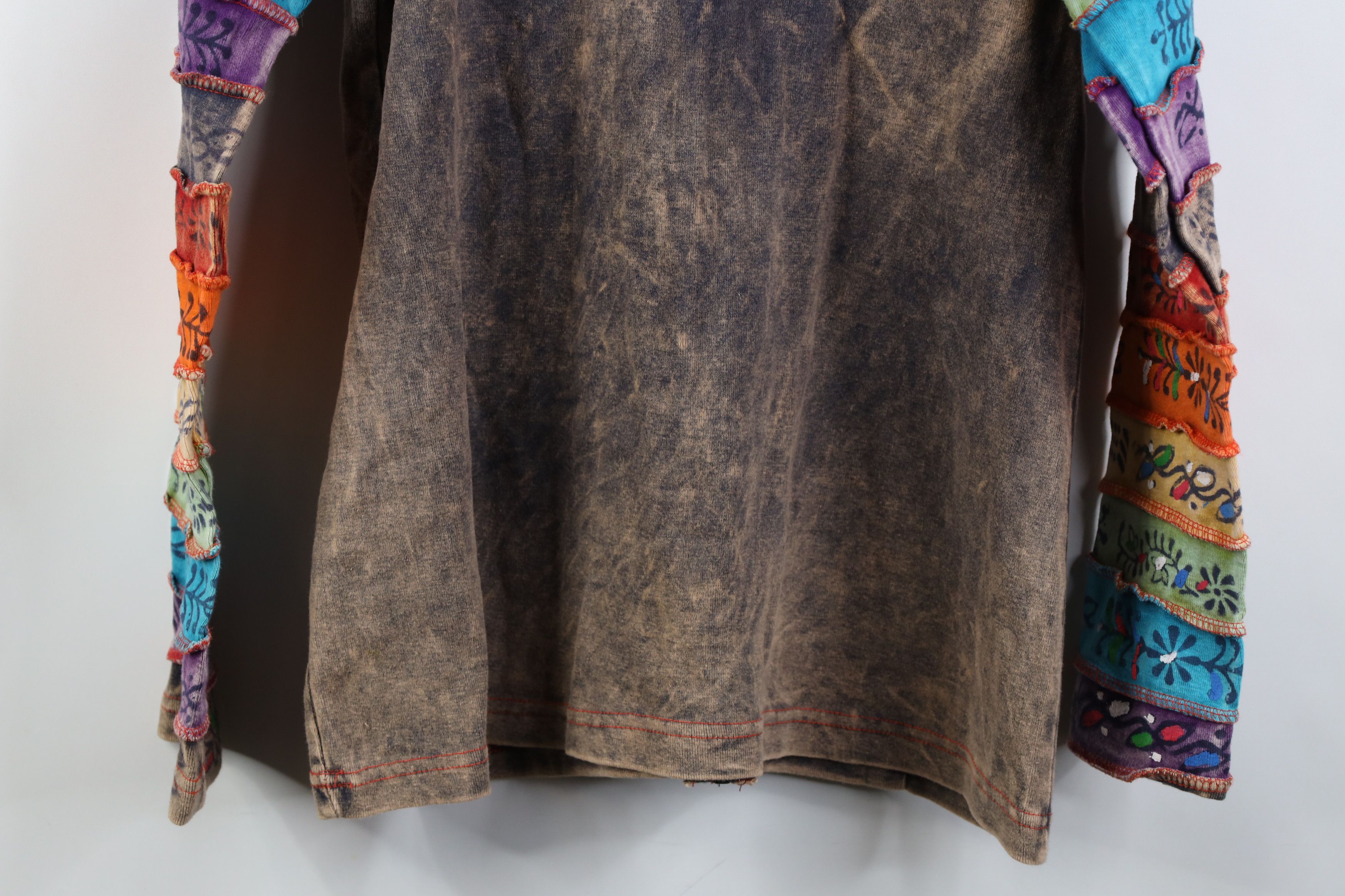 Vintage Vintage 90s Y2K Streetwear Rainbow Sequin Sun Fairy Hoodie Size M / US 6-8 / IT 42-44 - 16 Thumbnail