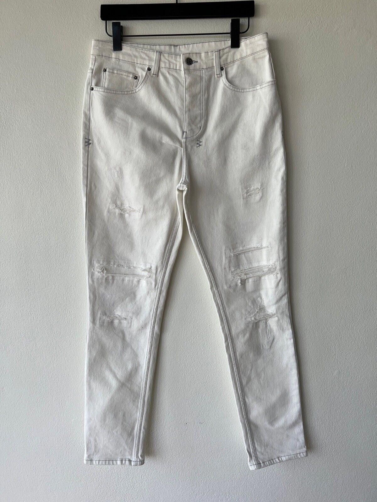 Ksubi new Ksubi mens denim jean slim small medium white ivory 32 Size US 32 / EU 48 - 1 Thumbnail