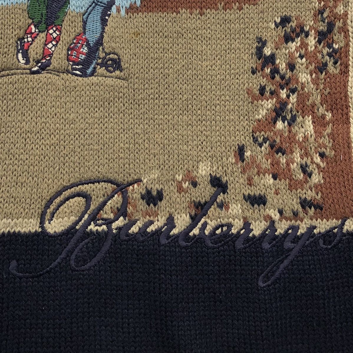 Burberry Vintage Burberrys Golf Logo Knitted Sweater Made in England Size US M / EU 48-50 / 2 - 7 Thumbnail