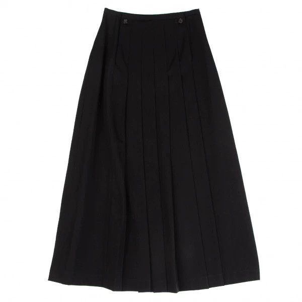 Comme des Garcons Comme des Garcons size M Retro black pleated overskirt Size 23" - 2 Thumbnail