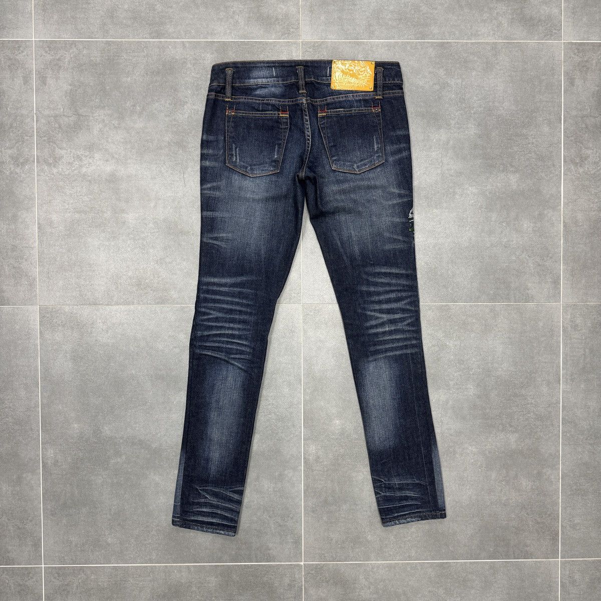 Christian Audigier × Ed Hardy Ed Hardy by Christian Audigier Tattoo Skull Y2K Jeans Size 34" / US 12 / IT 48 - 15 Thumbnail