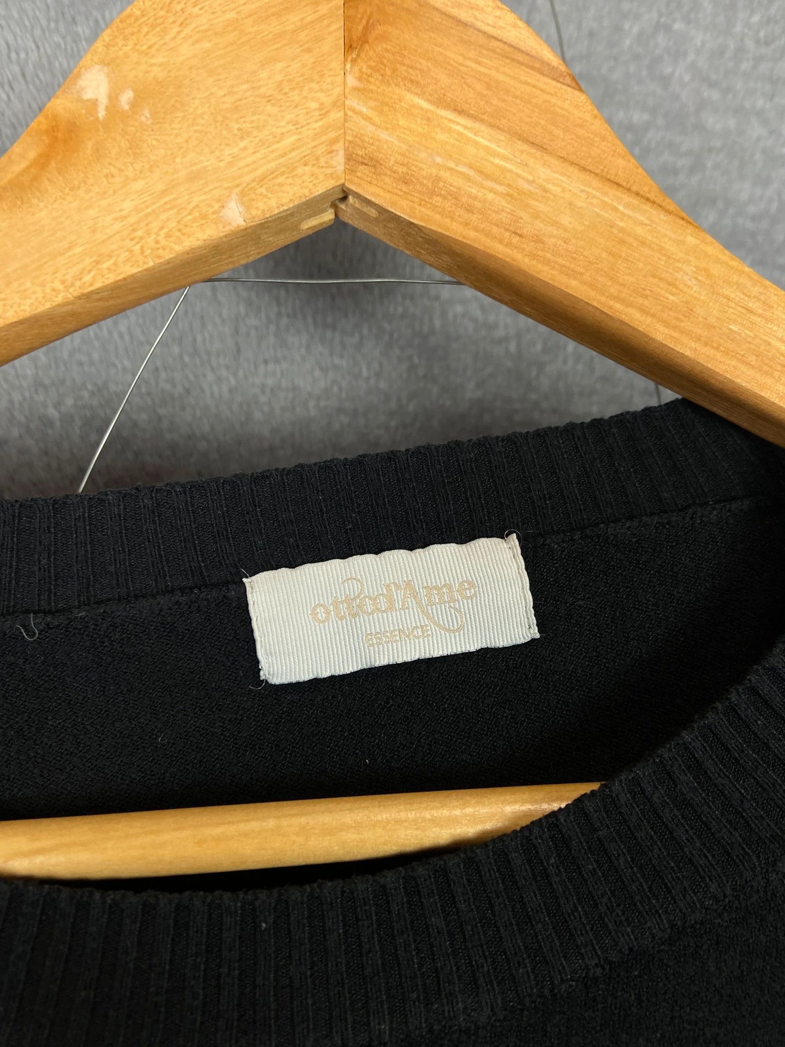 Vintage Ottod’Ame Black Knit Sweater S | Minimalist Asym Fit Size US M / EU 48-50 / 2 - 3 Thumbnail