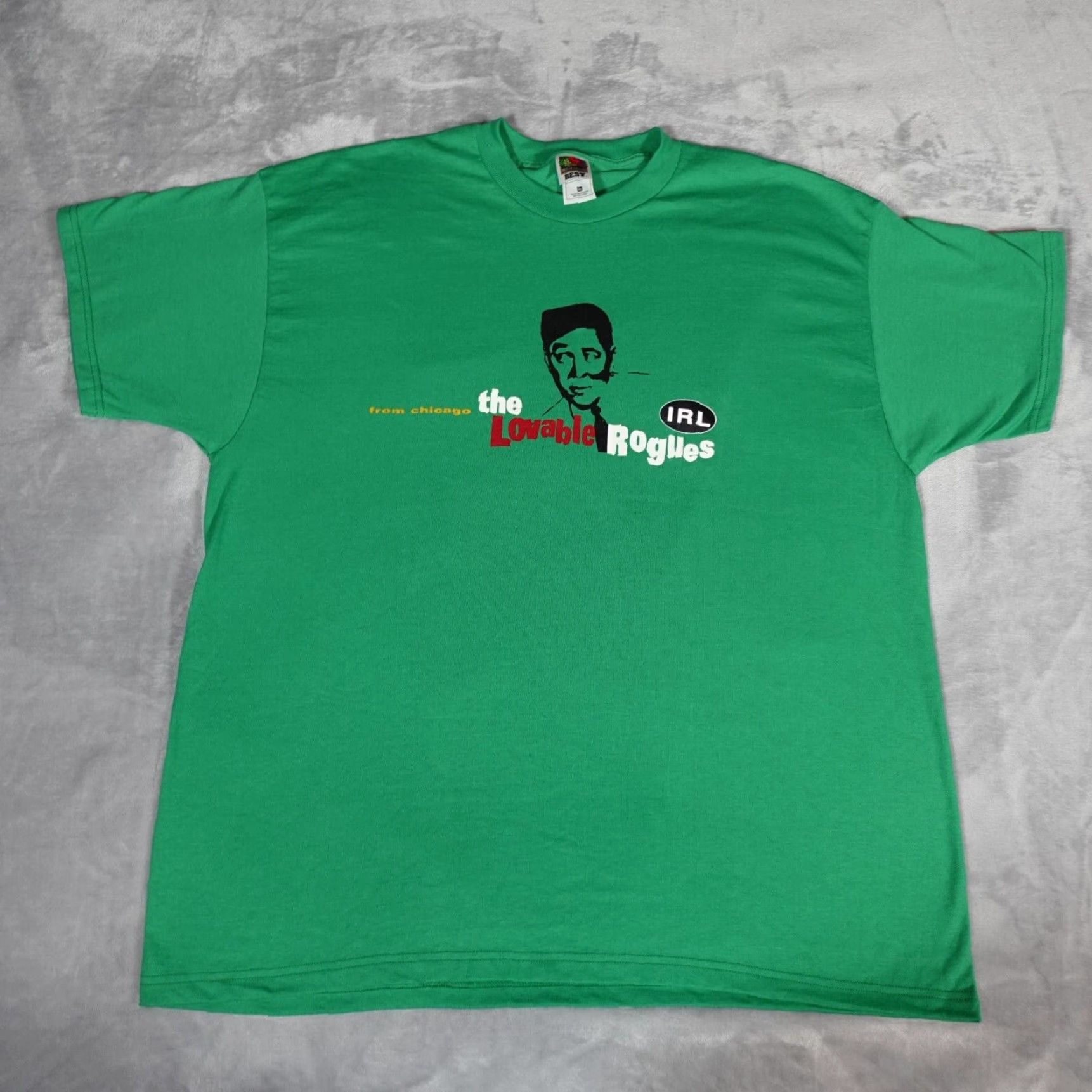 Vintage VINTAGE Music Band T-Shirt Mens 2XL Short Sleeve Green Cotton 2000s Logo Graphic Print Size US XXL / EU 58 / 5 - 2 Thumbnail