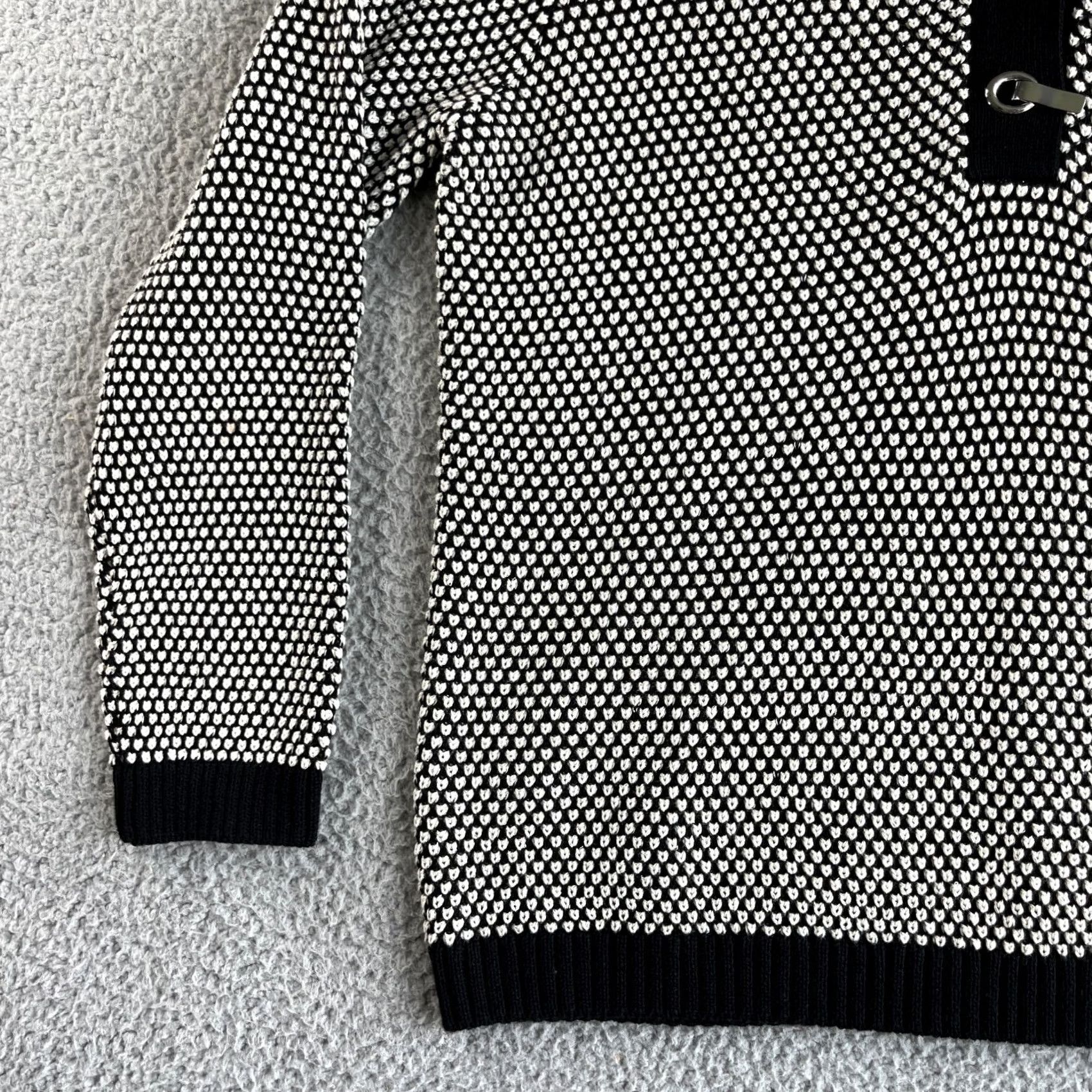 Charter Club VINTAGE Charter Club Sweater Womens XL Black White Metallic Chunky V Neck Size XL / US 12-14 / IT 48-50 - 6 Thumbnail