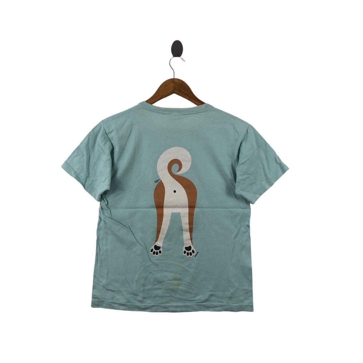 Vintage RED BROS SHIBA INU Illustration Anime Cartoon Tee Shirt Top Size US XS / EU 42 / 0 - 4 Thumbnail