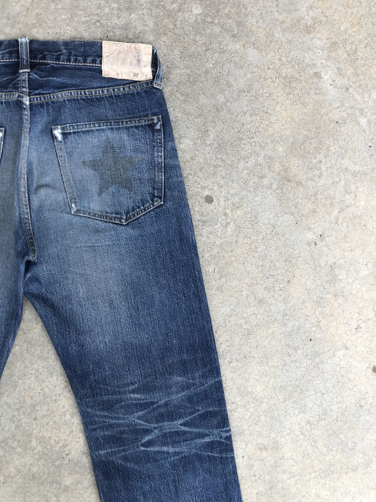 Sugar Cane Vintage Sugarcane 901 Star Distressed Jeans Selvedge Denim Size US 32 / EU 48 - 10 Thumbnail