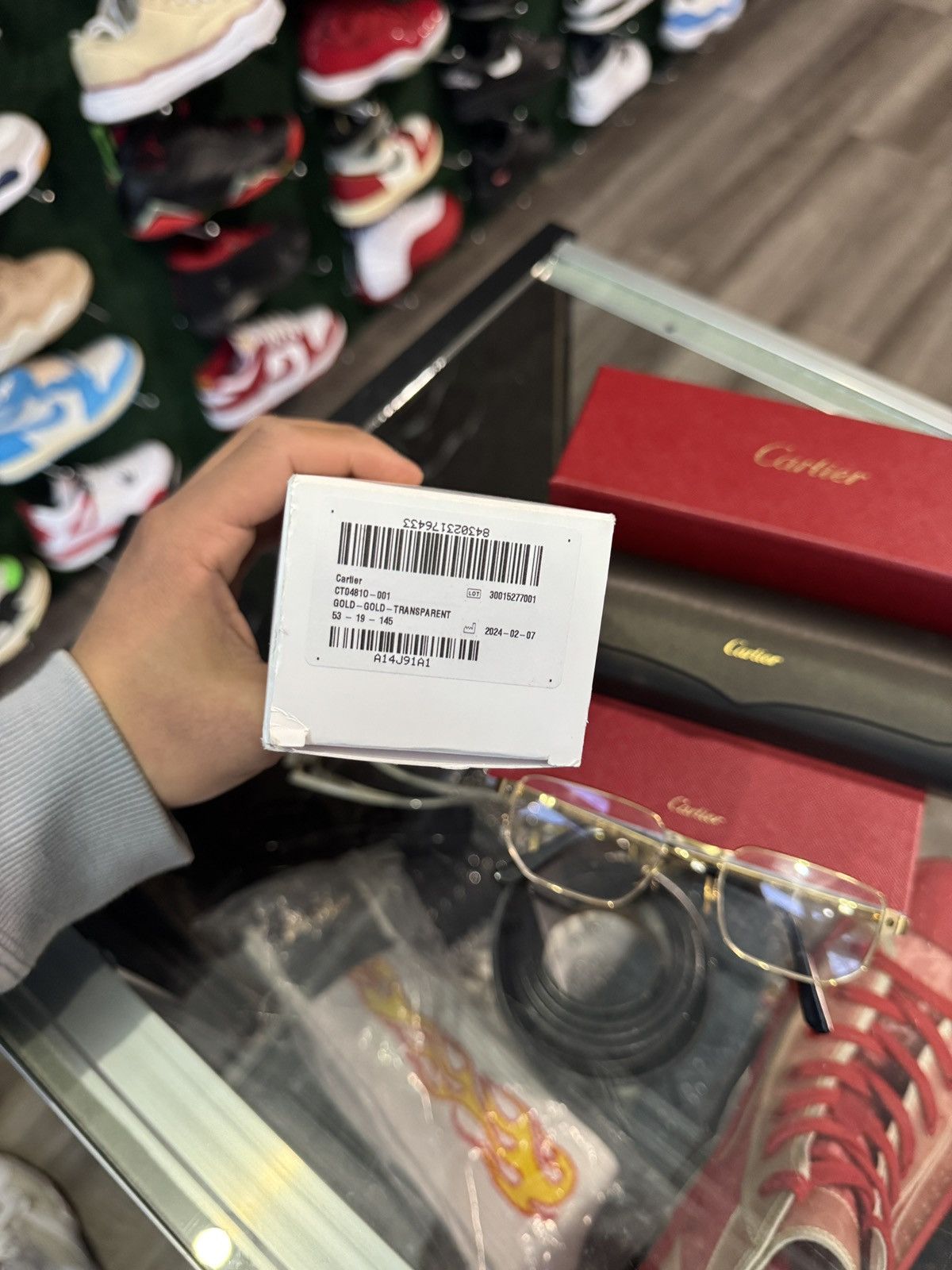 Cartier Cartier Gold Transparent CT0481O 001 Size ONE SIZE - 6 Thumbnail
