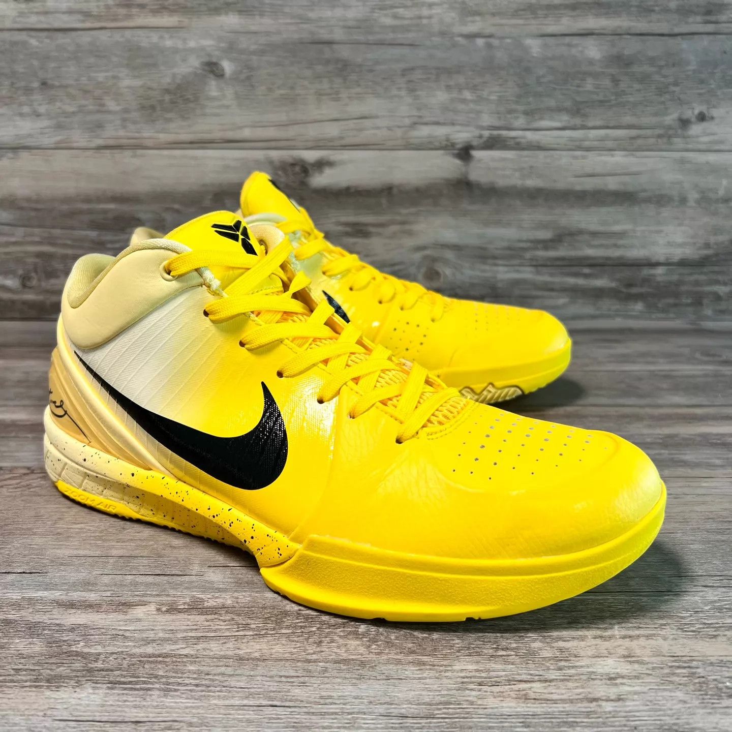 Nike Nike Zoom Kobe 4 ZK4 Black/Yellow IH0587-700 Size US 10 / EU 43 - 2 Thumbnail