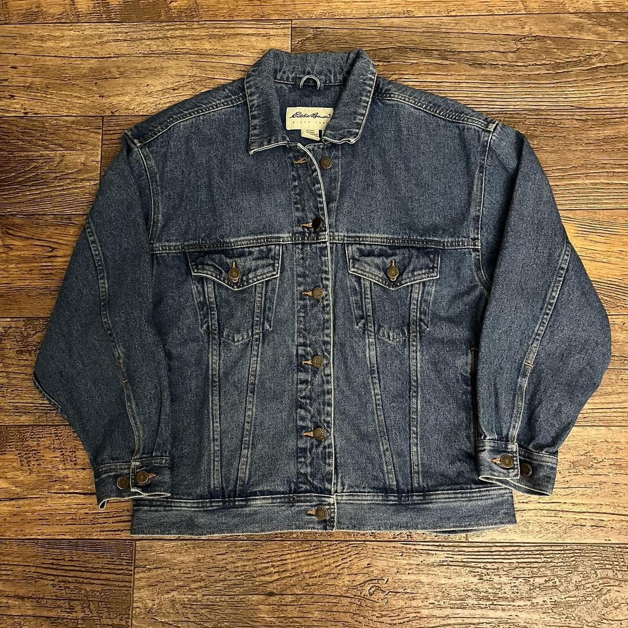 Eddie Bauer 2000’s Eddie Bauer Denim Trucker Jacket Size US M / EU 48-50 / 2 - 1 Thumbnail