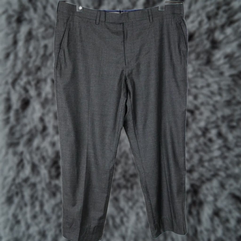 Suitsupply SUITSUPPLY Trousers UK 38S Dark Grey Melange Wool Formal Washington Zip Men's Size US 38 / EU 54 - 1 Thumbnail
