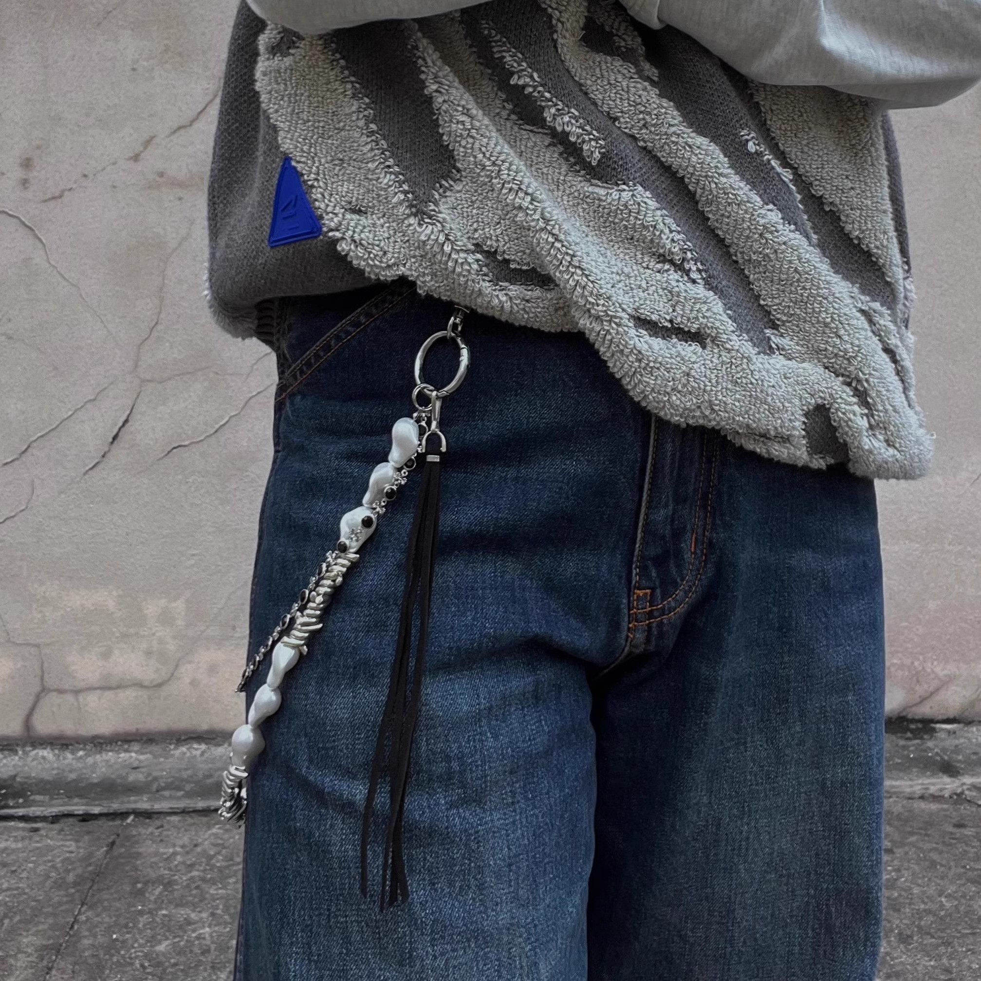 Jewelry Elegant Pearl and Silver Layered Wallet Chain Size ONE SIZE - 3 Thumbnail