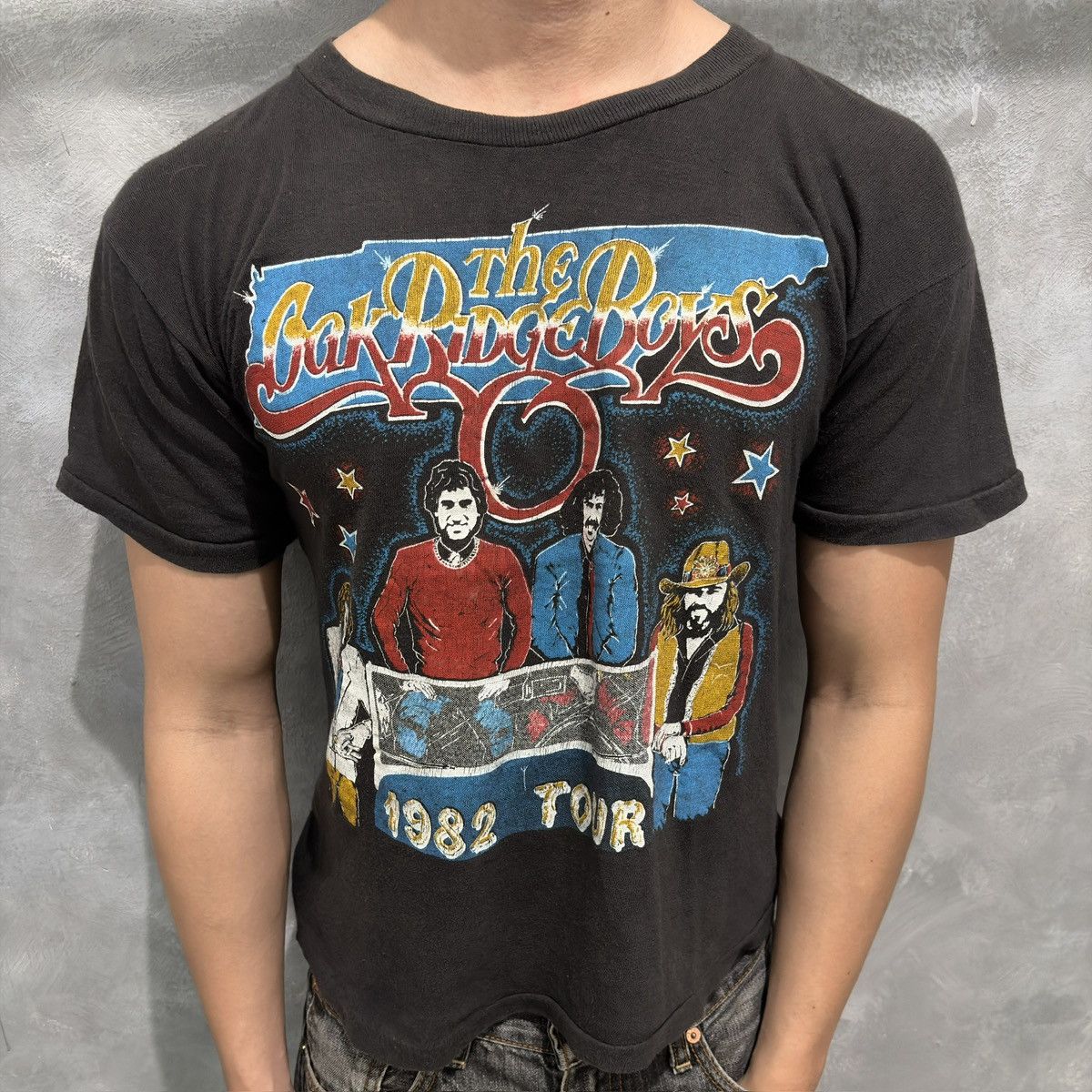 Band Tees Rare Vintage 80s Faded The Oak Ridge Boys Band T shirt Size US M / EU 48-50 / 2 - 1 Thumbnail