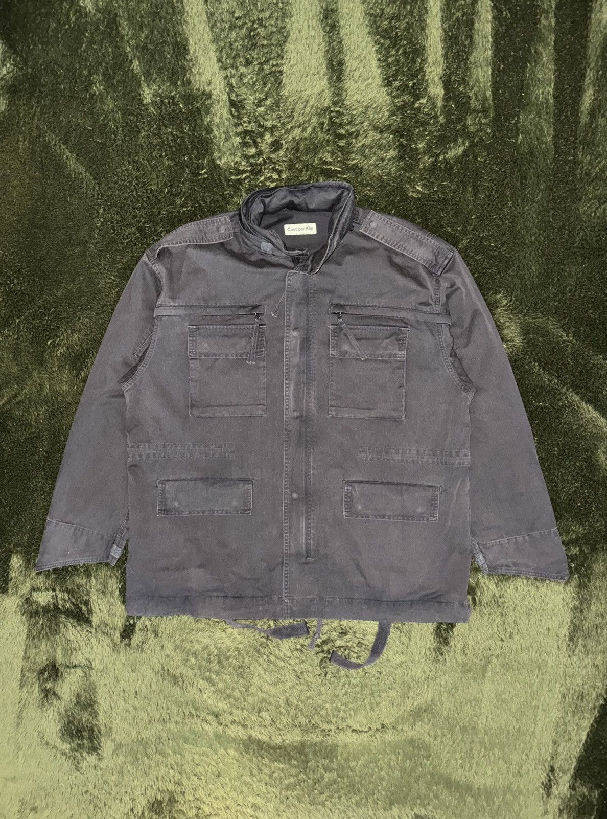 [XL] Cost Per Kilo Vintage Washed M65 Field Jacket Dark Grey