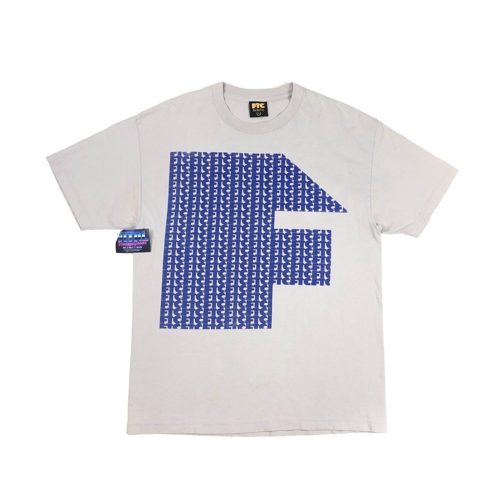 FTC × Vintage FTC Skateboards Big F Logo Letters Gray Tee T Shirt Large Size US L / EU 52-54 / 3 - 1 Thumbnail