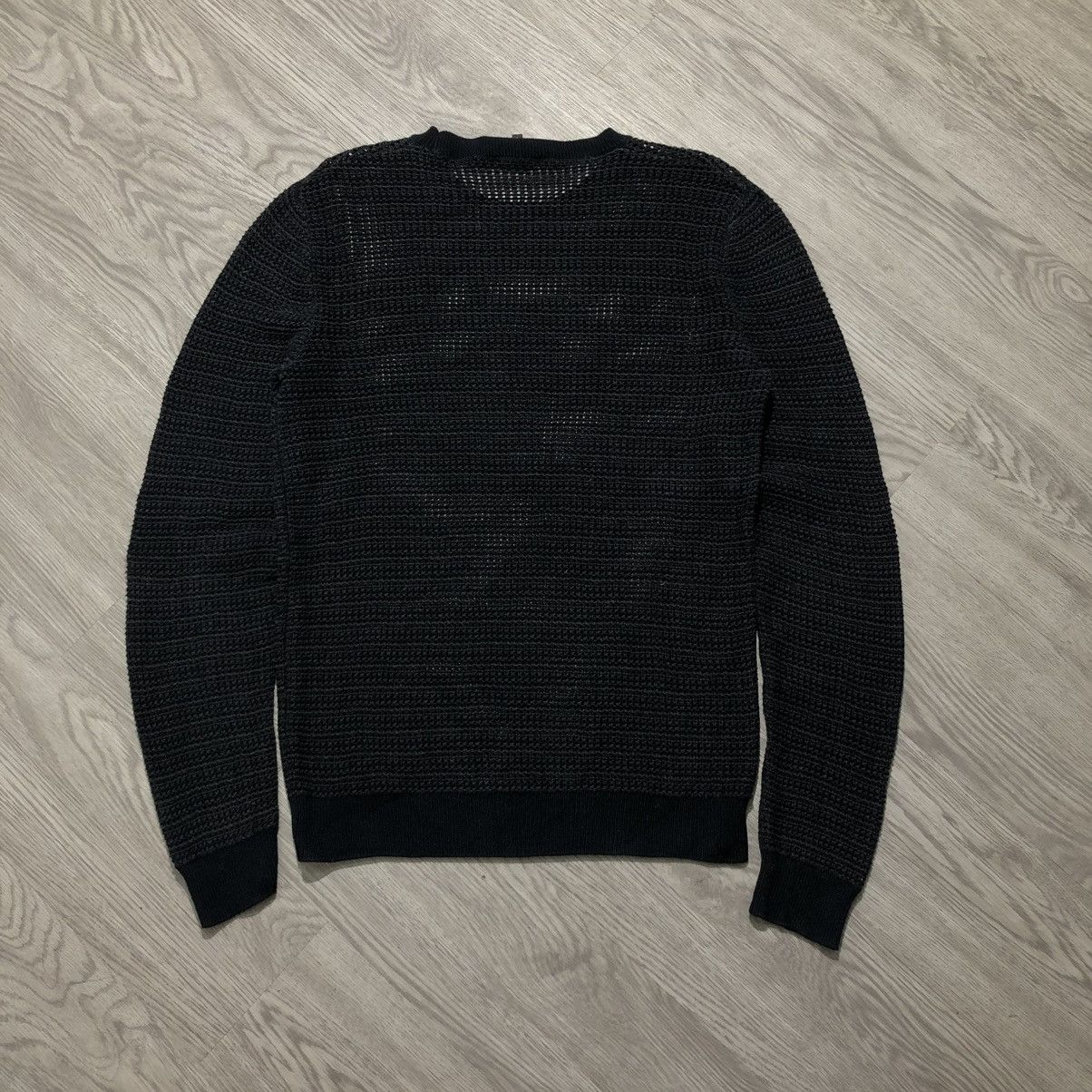 A.P.C. A.P.C. Semi-Sheer Transparency Knit Sweatshirt Charcoal Size US M / EU 48-50 / 2 - 6 Thumbnail