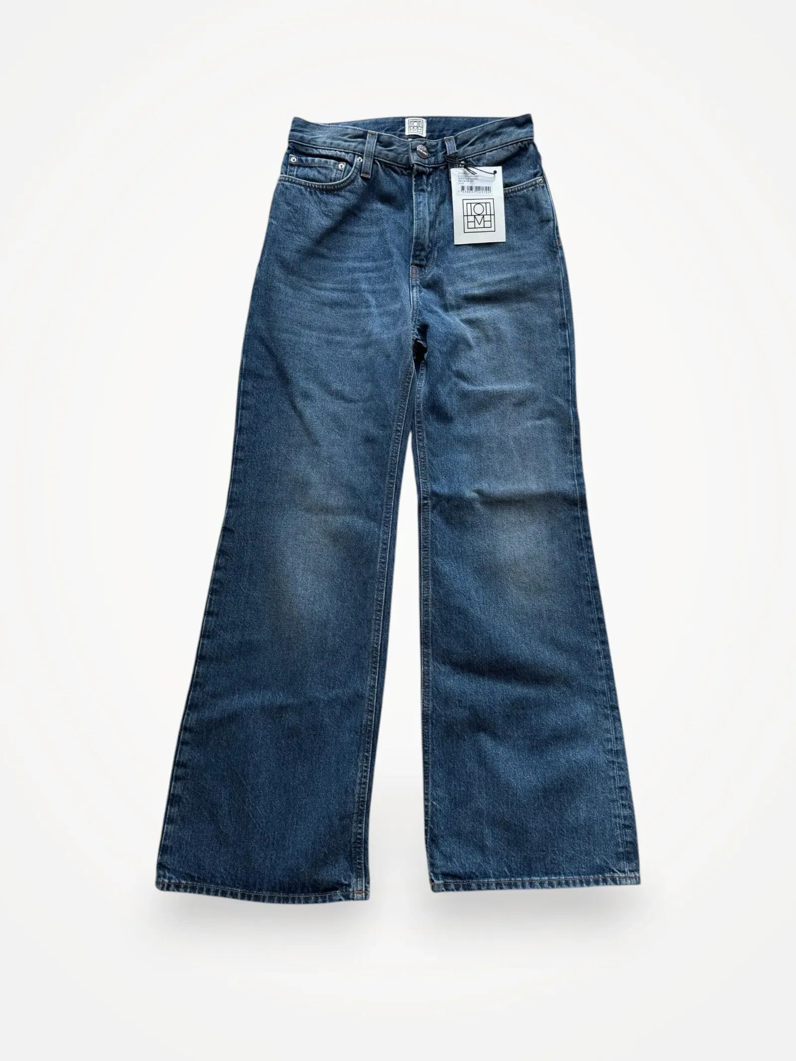 Toteme Toteme Boot leg denim mid blue 417 Jeans Size 25" / US 0 / IT 36 - 1 Thumbnail