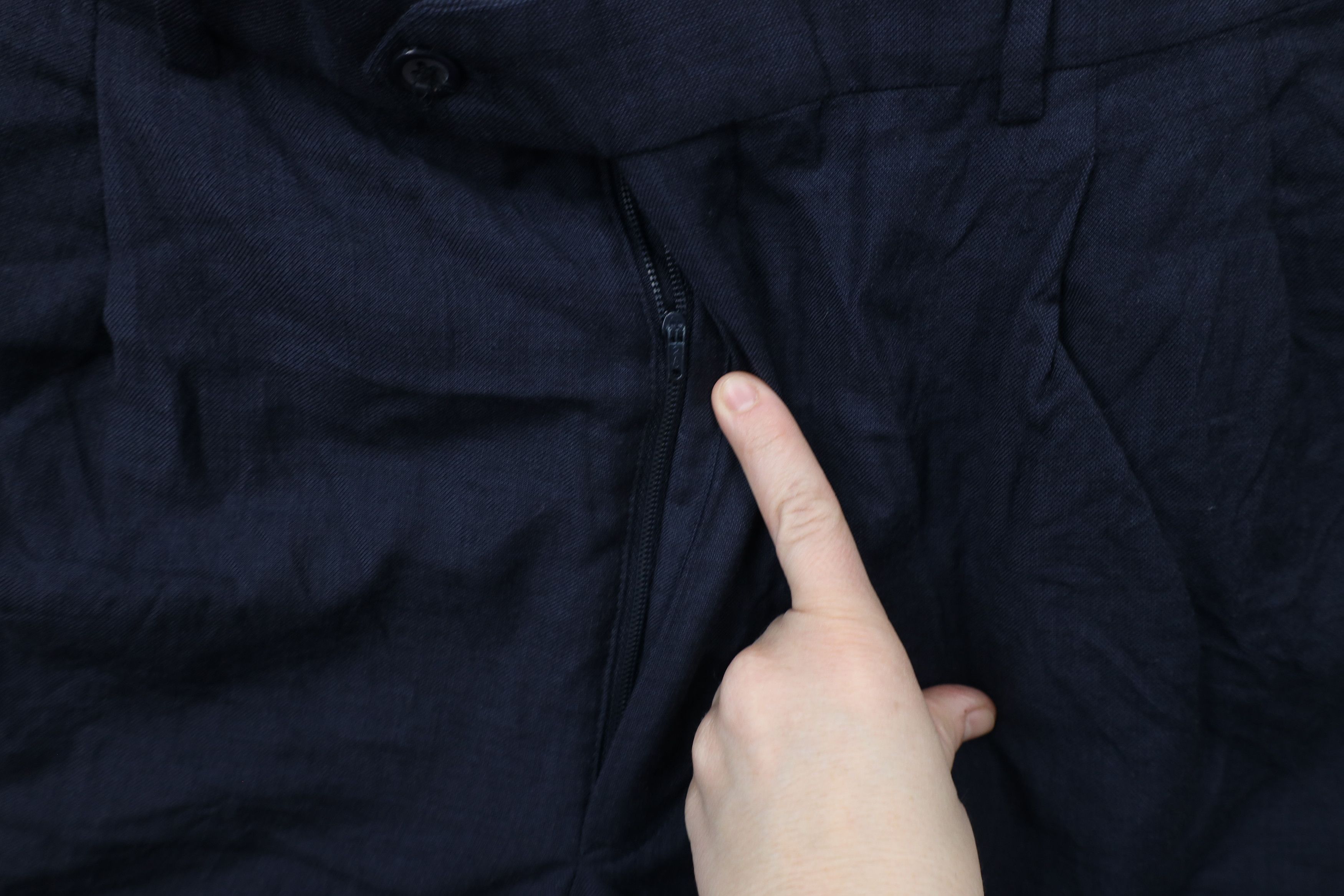Vintage Vintage 90s Streetwear Pleated Wide Leg Chino Pants Blue Size US 34 / EU 50 - 5 Thumbnail