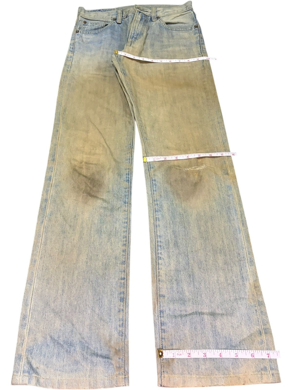 Uniqlo Vintage Japanese Uniqlo Mud Wash Distressed Jeans Size US 27 - 8 Thumbnail