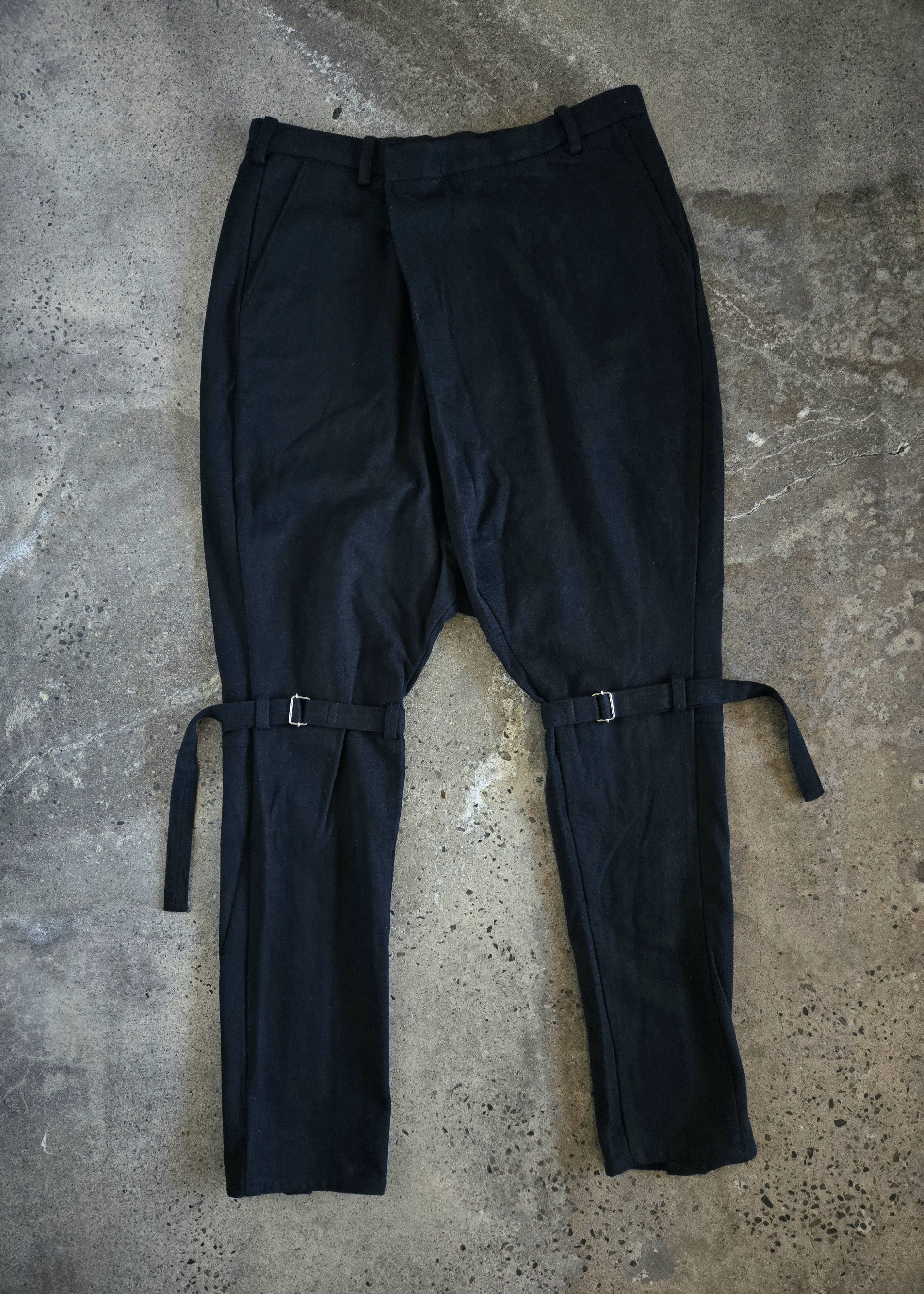 LAD MUSICIAN 18AW Wide Slacks - Black and Blue