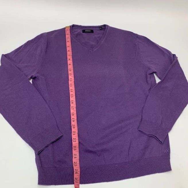 Vintage VINTAGE Mexx Sweater Mens Size L Purple V-Neck Pullover Adult Long Sleeve 21" Pit to Pit 27.5" Length Mens Size US L / EU 52-54 / 3 - 5 Thumbnail