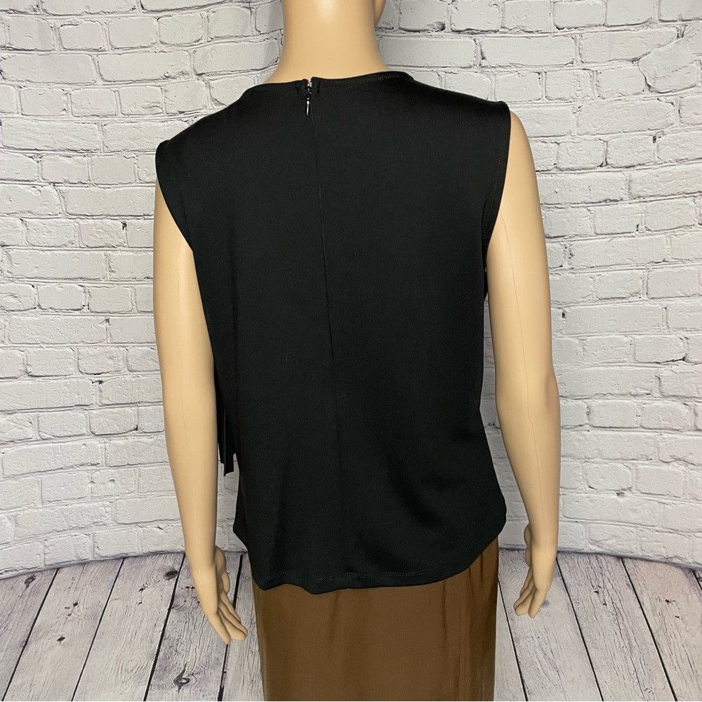 Elie Tahari NWT New $78 T Tahari Ponte Shell Black Tank Top Szie M Size M / US 6-8 / IT 42-44 - 5 Thumbnail