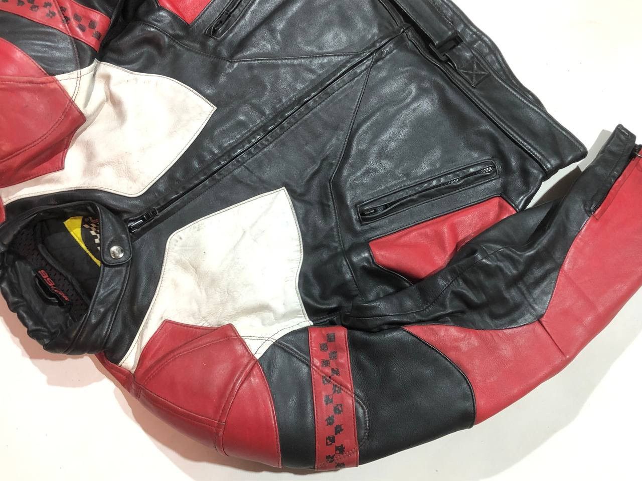 Vintage MQP Racing Moto Avangarde Leather Jacket Vintage Size US L / EU 52-54 / 3 - 8 Thumbnail