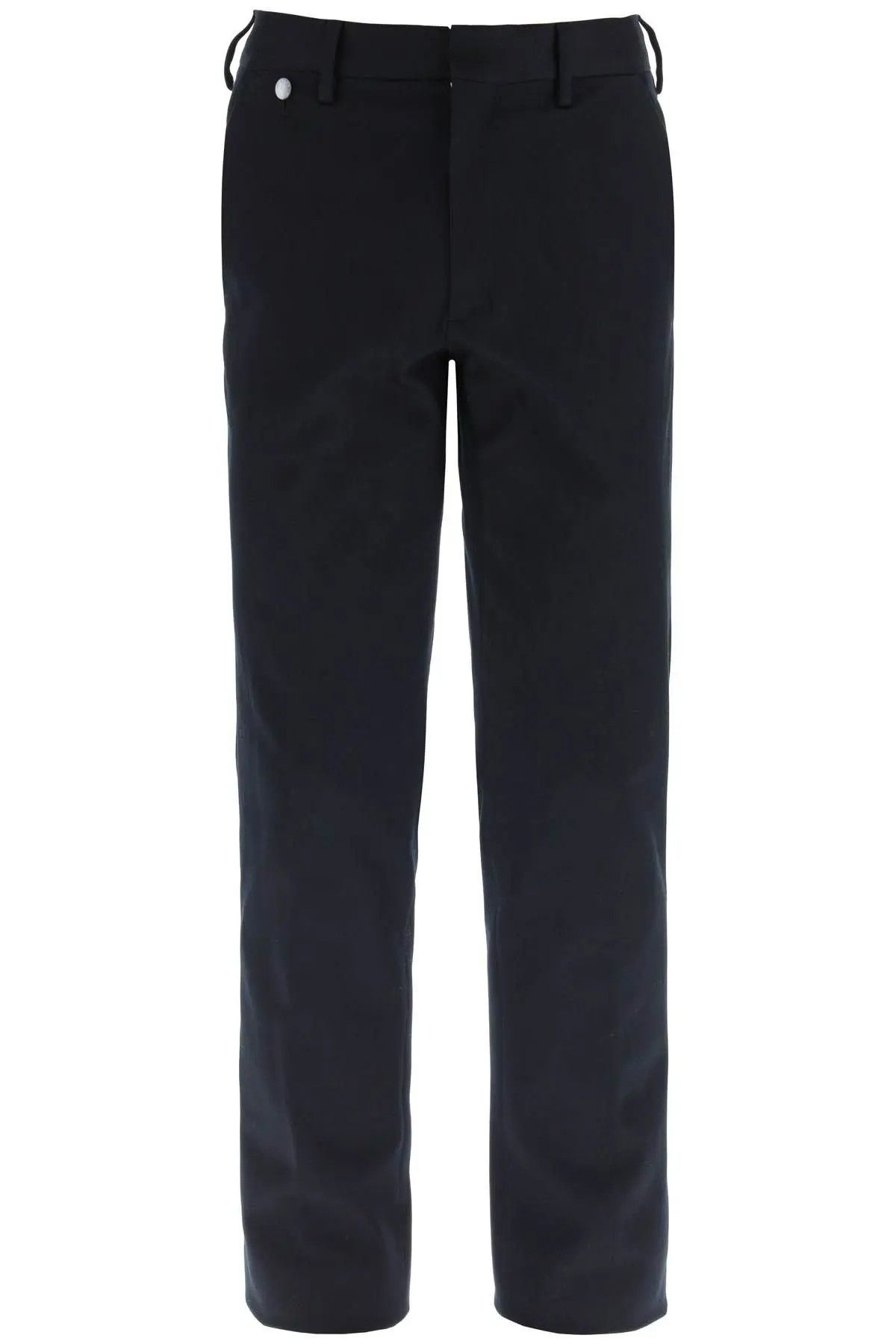 image of Agnona O1S22I1N0224 Cotton Chino Pant In Blue, Men's (Size 32)