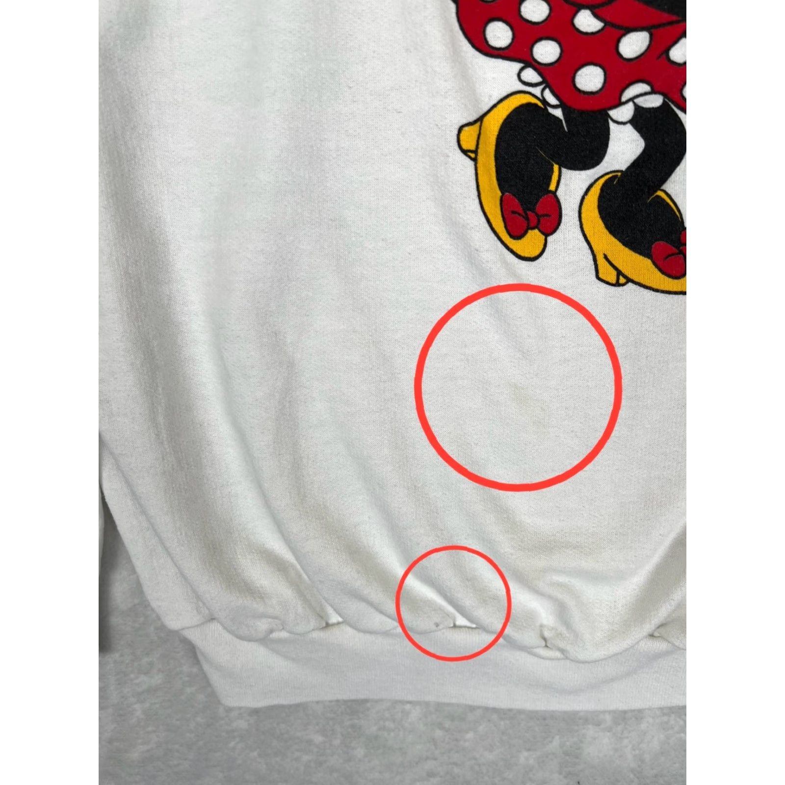 Disney VINTAGE Disney Minnie Mouse Raglan Sweatshirt Womens M White Sweatshirt Raglan Crew Neck Nike Size M / US 6-8 / IT 42-44 - 4 Thumbnail