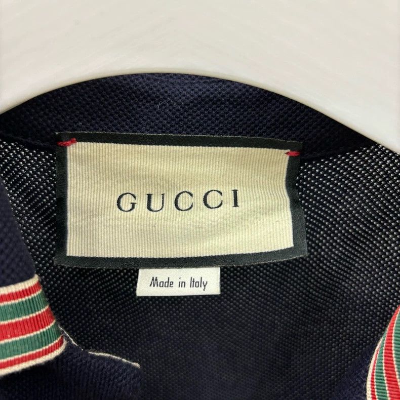 Gucci Gucci Double G logo striped collar short-sleeved Polo shirt Size US S / EU 44-46 / 1 - 5 Thumbnail