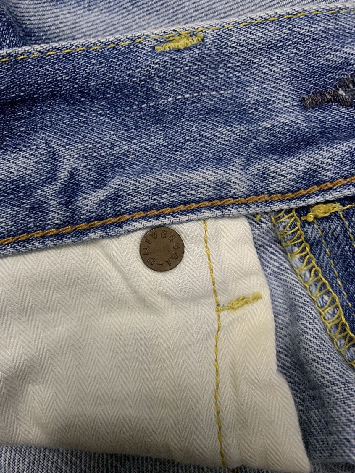 Japanese Brand Vintage Back Number Whiskers Straight Leg Distressed Jeans Size US 32 / EU 48 - 20 Thumbnail