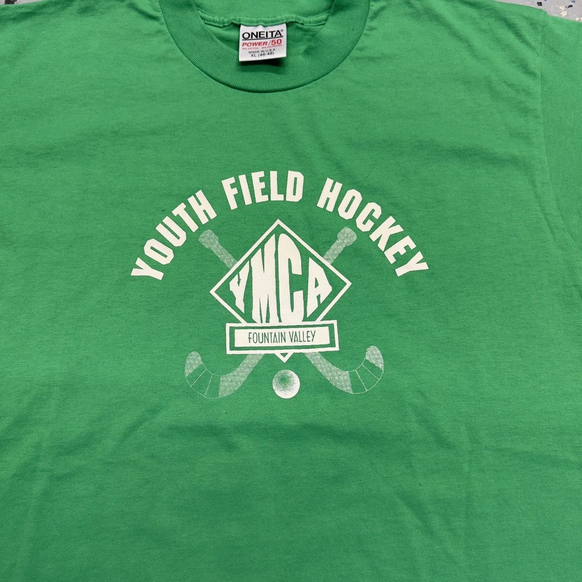 Vintage Vintage 90s Oneita Youth Field Hockey Graphic Shirt XL USA Size US XL / EU 56 / 4 - 3 Thumbnail