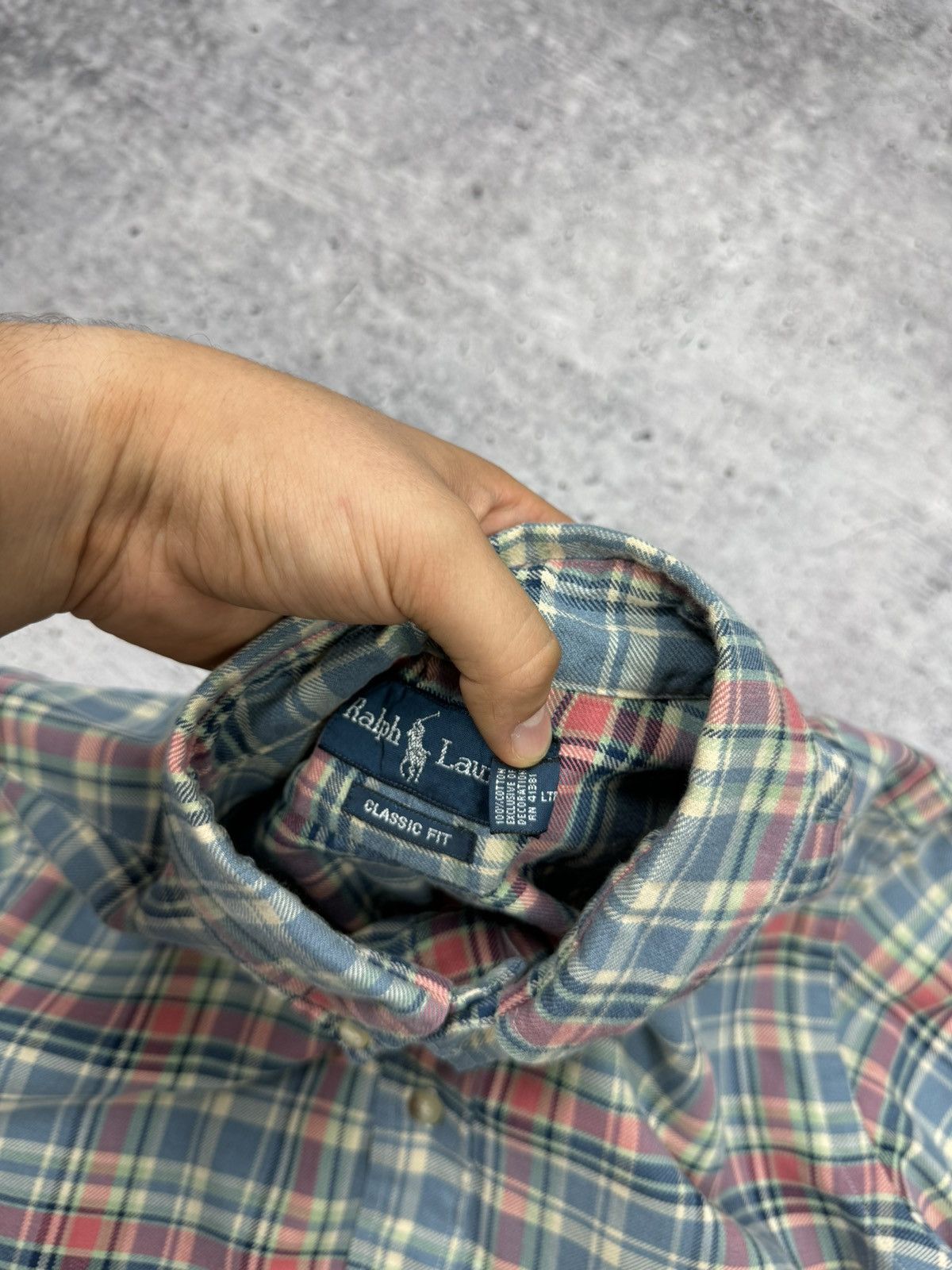 Polo Ralph Lauren × Vintage Vintage Y2K Style Ralph Lauren Plaid Checkered Flannel Shirt Size US S / EU 44-46 / 1 - 11 Thumbnail