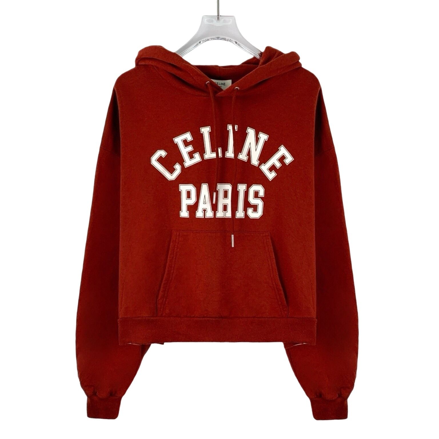 Celine Celine Paris Logo Print Cashmere Hoodie S Size US S / EU 44-46 / 1 - 1 Thumbnail