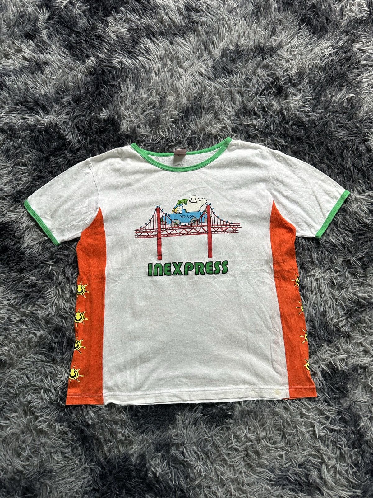 Vintage 1980s - IN ( I.N Express by Nobuo Ikeda ) Art promo tee Size US M / EU 48-50 / 2 - 7 Thumbnail