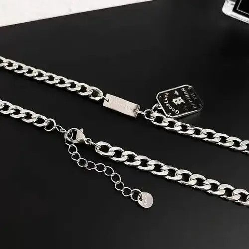 Other Good Lucky Letter B Black Tag Necklace Size ONE SIZE - 4 Thumbnail