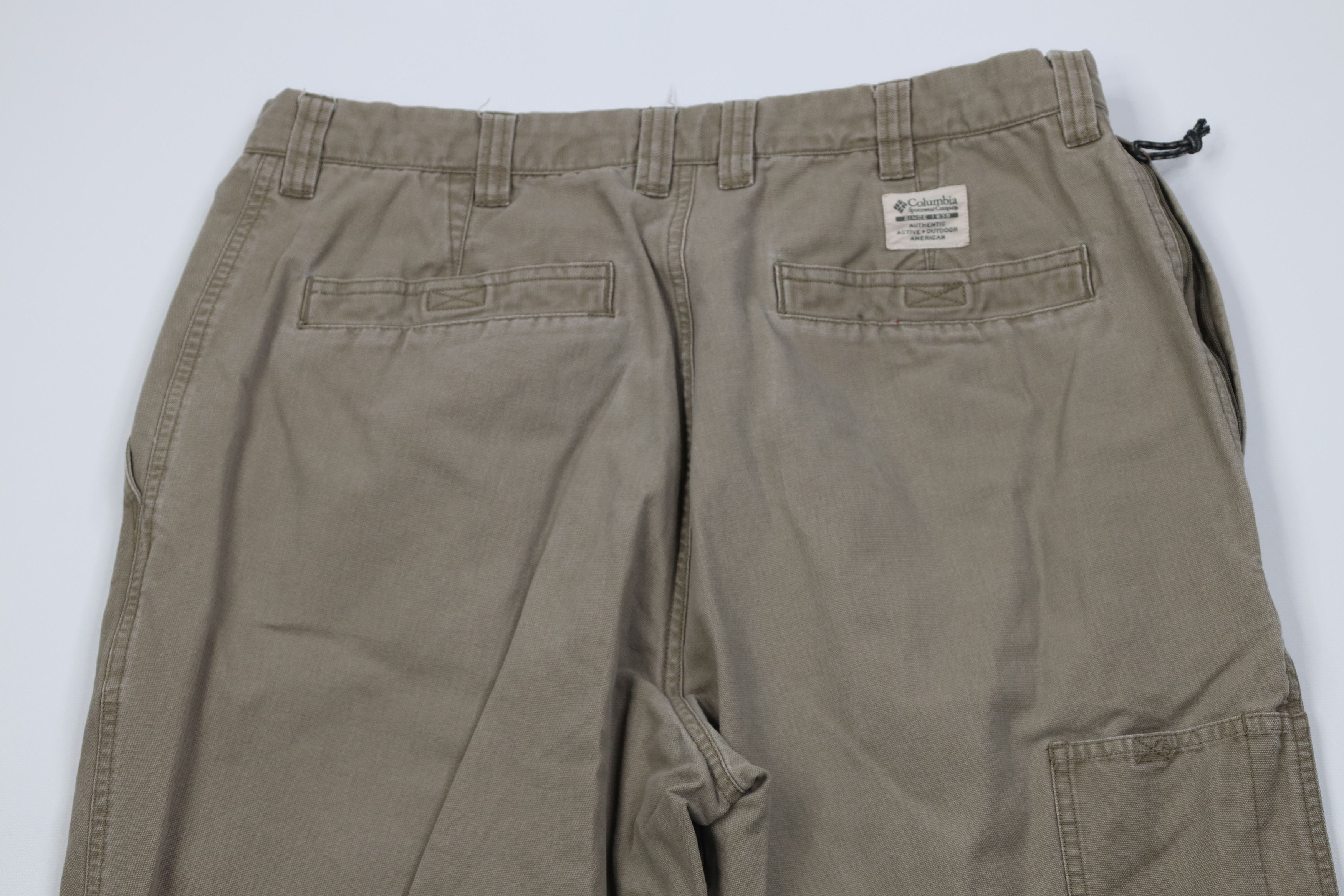 Columbia Vintage Columbia Spell Out Canvas Wide Leg Pants Green Size US 32 / EU 48 - 10 Thumbnail