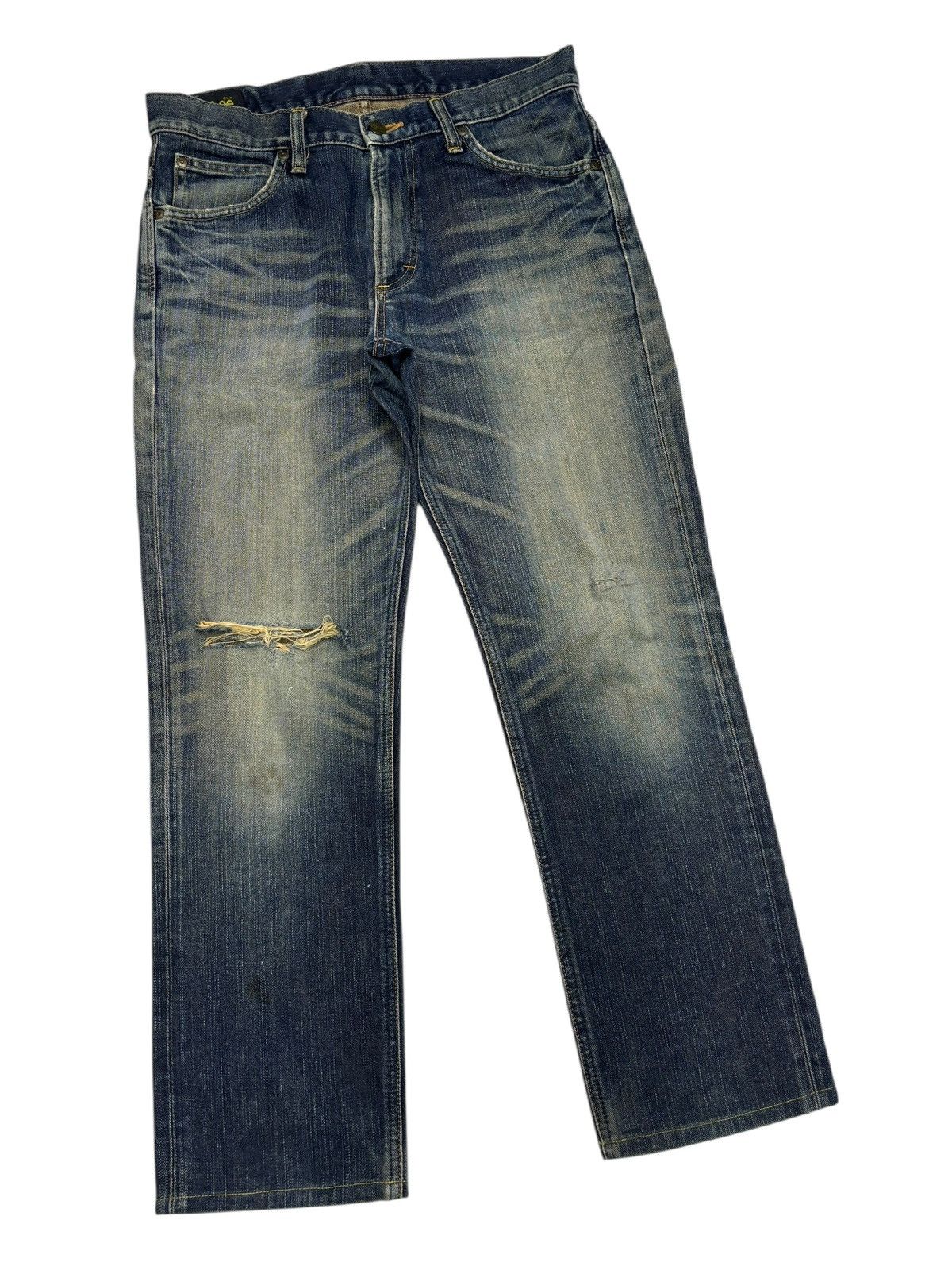 Lee × Number (N)ine LEE RIDERS MUD WASH DISTRESSED DENIM JEANS Size US 32 / EU 48 - 3 Thumbnail