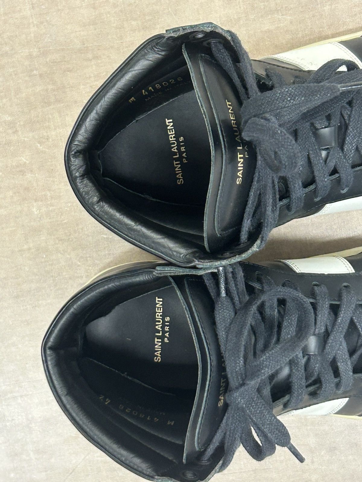 Saint Laurent Paris Saint Laurent SL10H Court Classic black white High Top Size US 9 / EU 42 - 7 Thumbnail