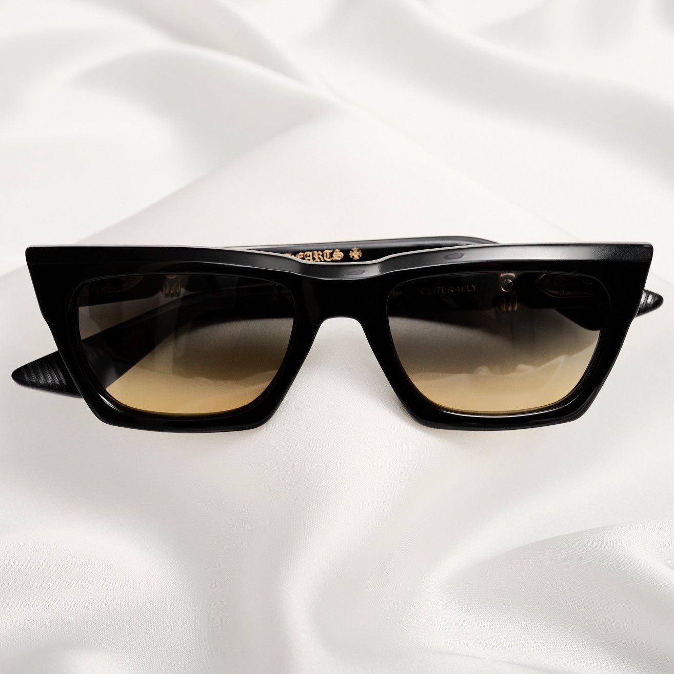 Chrome Hearts CHROME HEARTS CLITERALLY BLACK-18KGP SUNGLASSES Size ONE SIZE - 6 Thumbnail