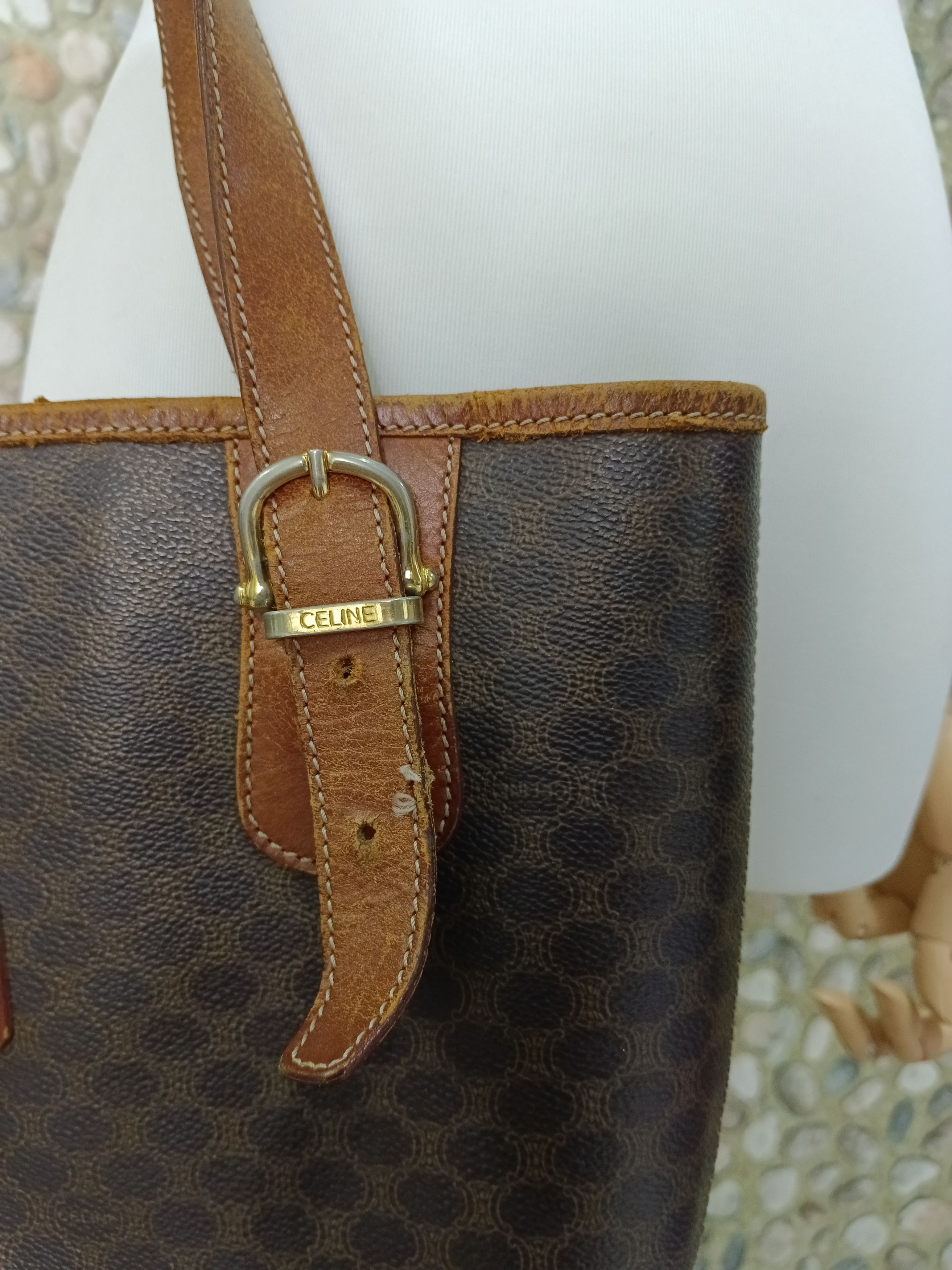 Celine CELINE MACADAM TOTE BAG Size ONE SIZE - 3 Thumbnail